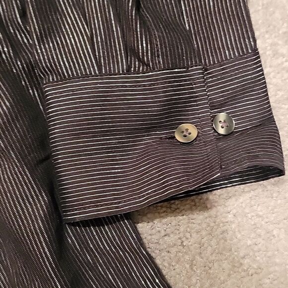 NWT GAP metallic big shirt sz L - Picture 10 of 13